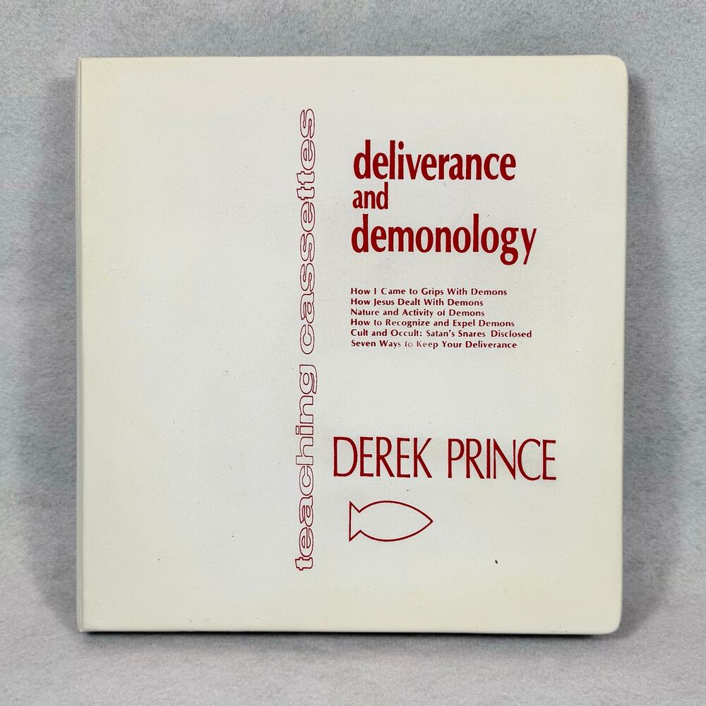 Vtg Derek Prince Deliverance & Demonology 6 Cassette Tapes w/Album 1971